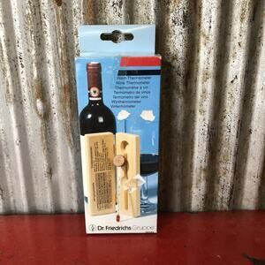 Dr. Friedrichs Gruppe °F Wine Thermometer in Wooden Box - OPEN BOX